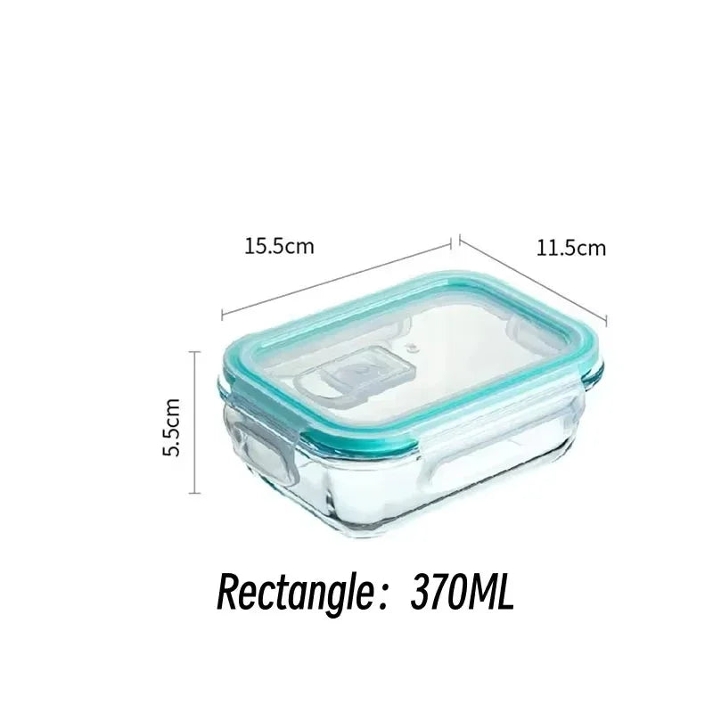 Glass Meal Prep Lunch Box — Airtight, BPA-Free, Oven & Microwave Safe