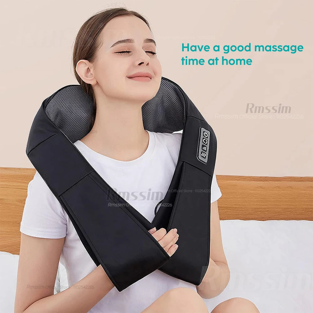 Shiatsu Heated Neck & Shoulder Massager Pillow