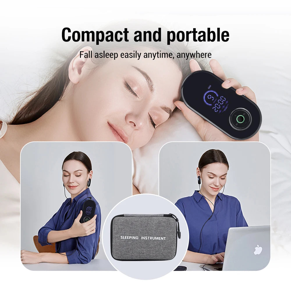 CES Microcurrent Sleep Aid Device — Relaxation & Calm Support with Electric Ear Clip Design (Rechargeable, Unisex)