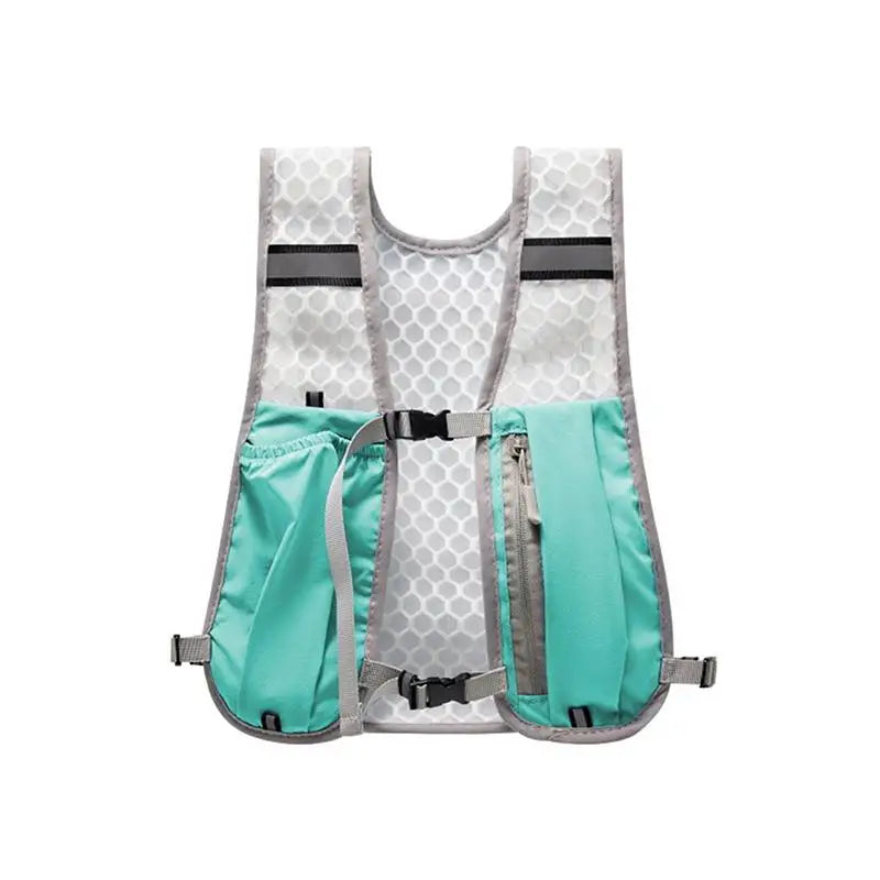 Lightweight Reflective Running Hydration Vest — Breathable Water Chest Pack with Phone Storage Pocket for Outdoor Cycling, Hiking & Fitness Training
