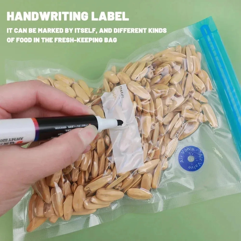 Reusable Vacuum Seal Food Bags with Air Valve Pump
