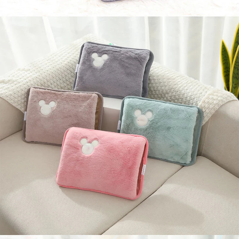 Electric Plush Hot Water Bag with EU Plug