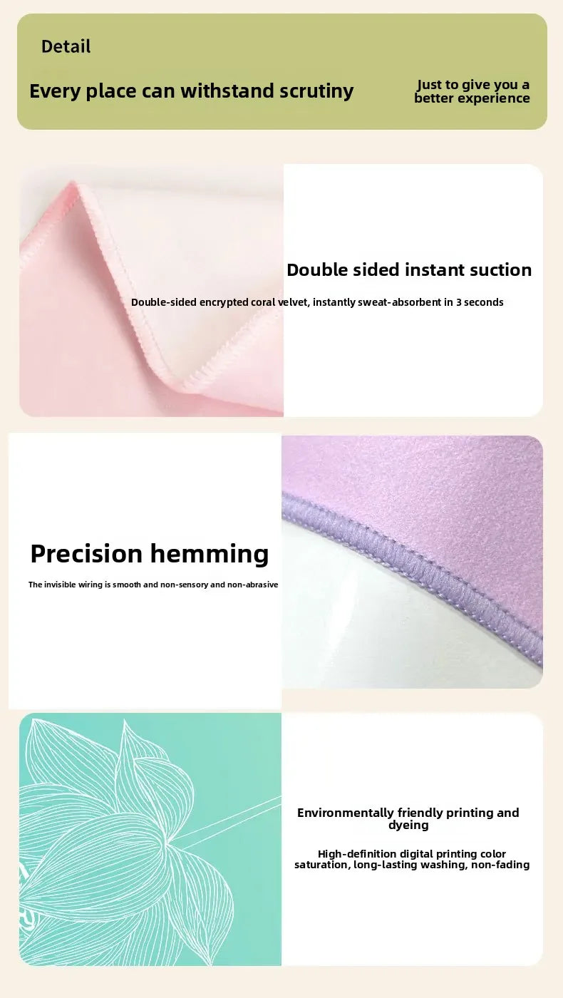 Portable Yoga Towel — Professional Anti-Slip Sweat-Absorbent Travel Mat Towel for Fitness, Pilates & Meditation (Compact Multi-Functional Design)