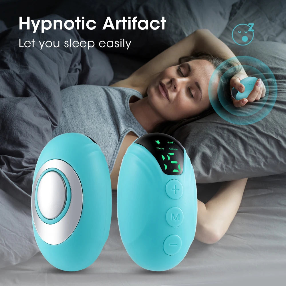 Smart Sleep Instrument — Handheld Pulse Stimulation Device for Relaxation & Calm Sleep Support (Rechargeable, Unisex)
