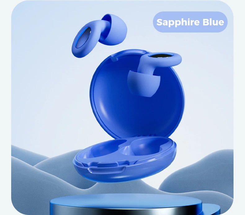 Quiet Reusable Ear Plugs — Super Soft Noise Reduction for Sleep, Travel & Focus (Unisex)