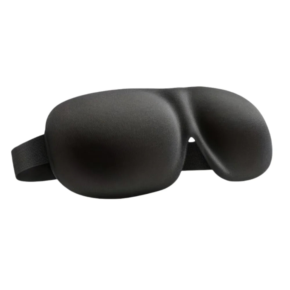 3D Contoured Sleep Mask – 100% Light Blocking Eye Cover