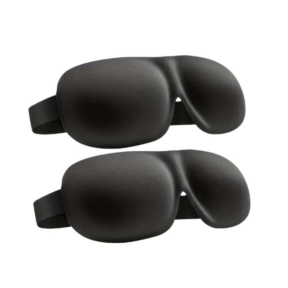 3D Contoured Sleep Mask – 100% Light Blocking Eye Cover