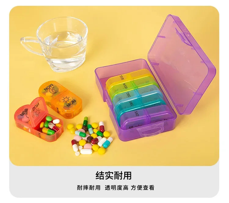 1PC Weekly Pill Case – 7-Day Portable Pill Organizer