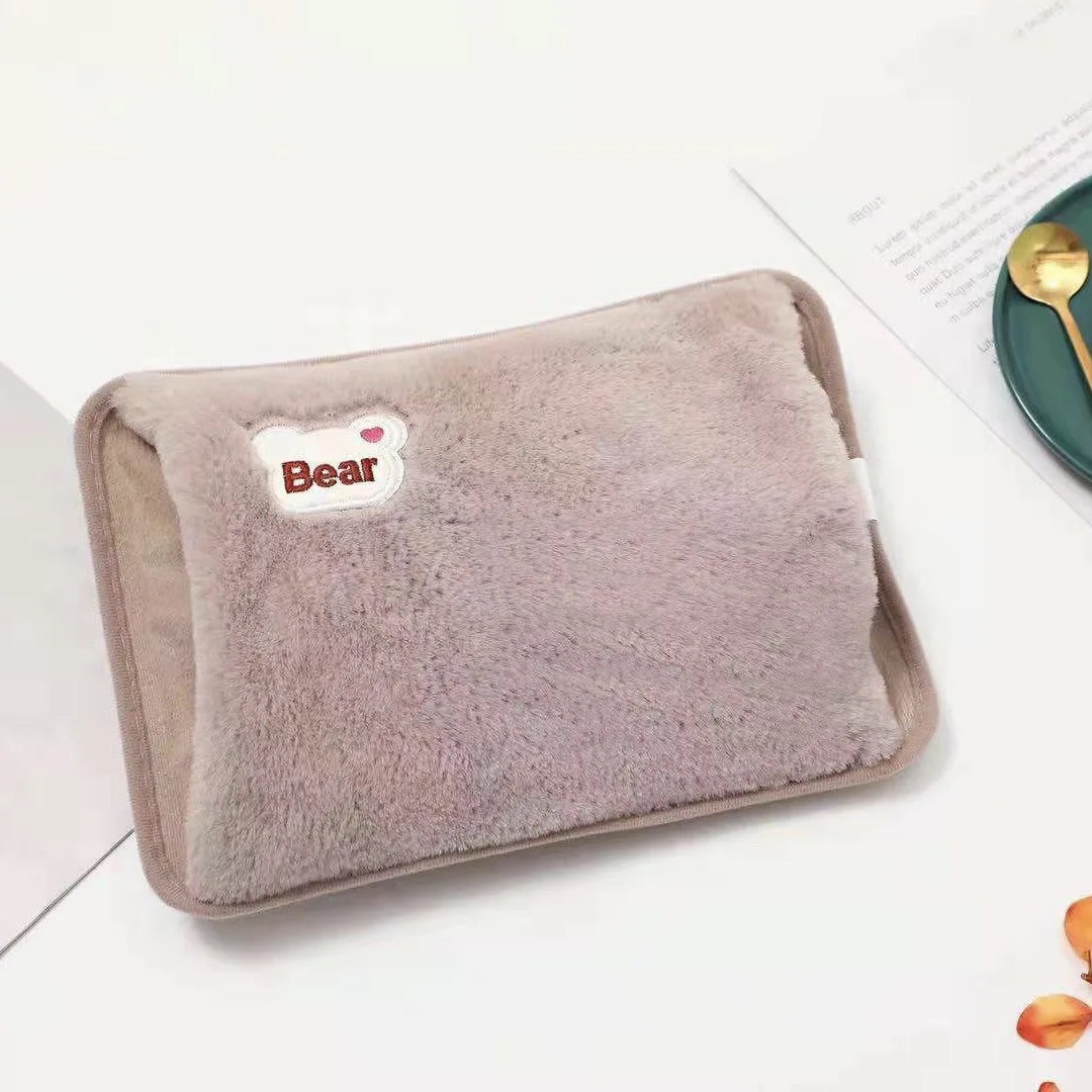 Electric Plush Hot Water Bag with EU Plug