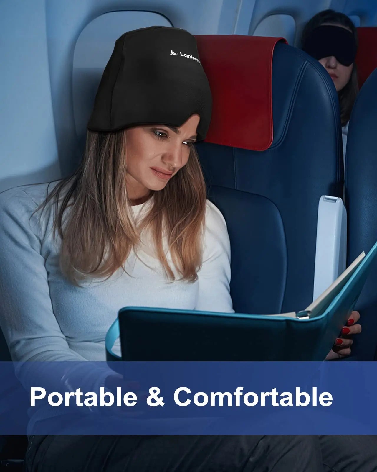 360° Gel Ice Migraine Relief Cap — Hot & Cold Therapy Head Wrap for Headache, Puffy Eyes, Sinus & Stress Relief (Reusable)