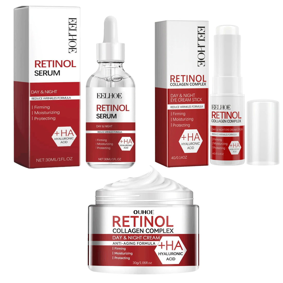 Retinol Anti-Aging Face Serum Set