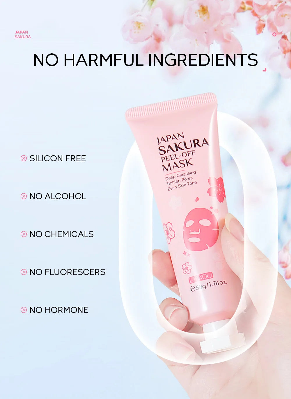 LAIKOU Sakura 24K Gold Peeling Mask
