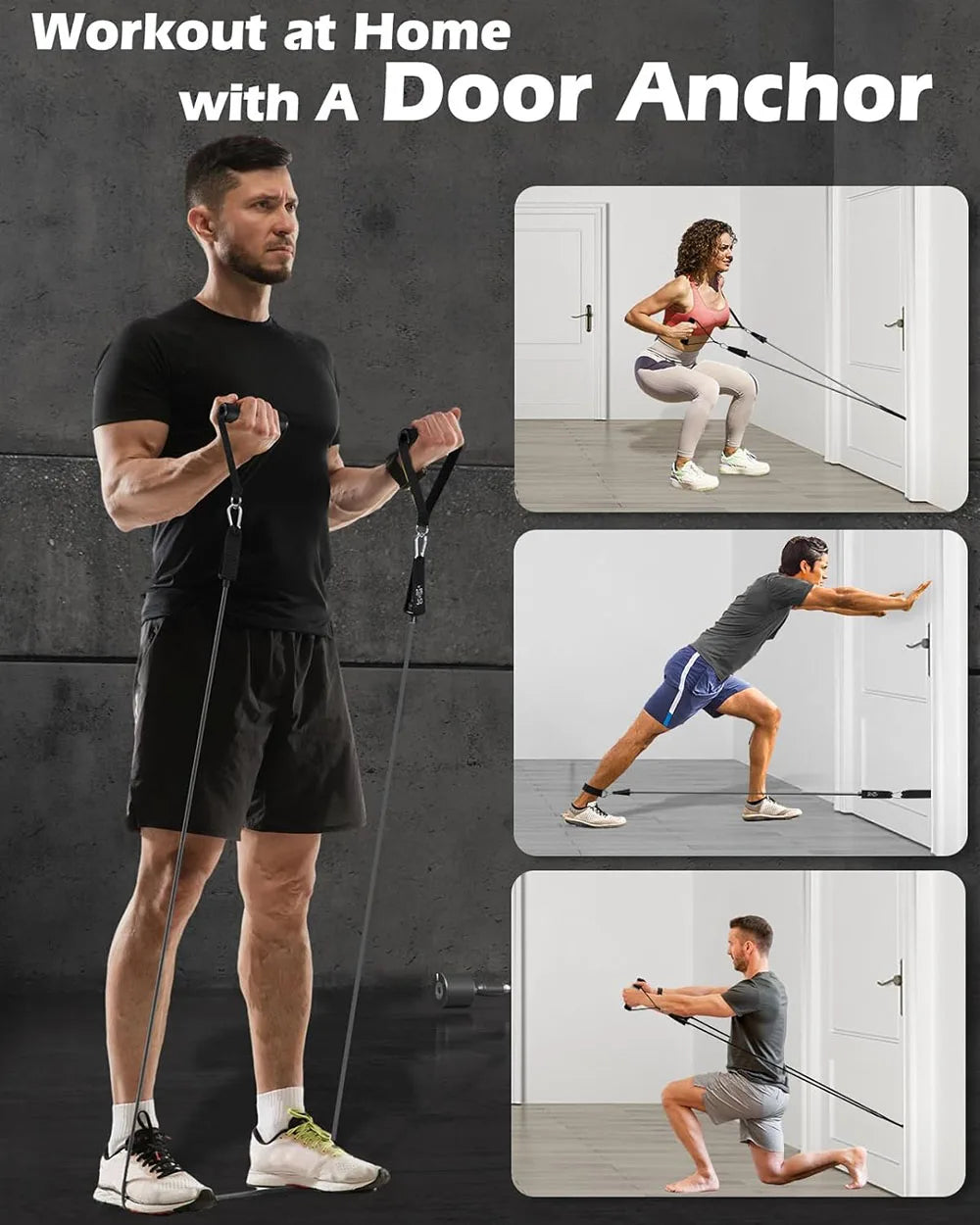 Resistance Bands Set – Tension Pull Rope for Men & Women