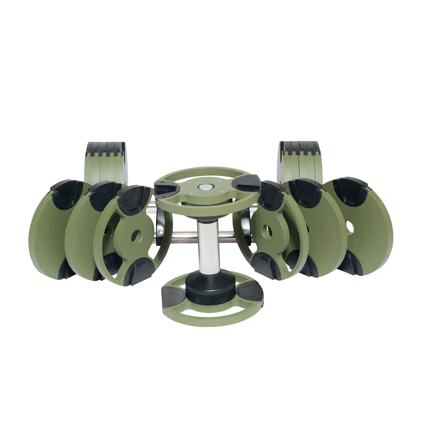 Adjustable Weight Lifting Dumbbell Set — 20 kg / 44 lbs to 40.5 kg / 90 lbs Rubber & Cast Iron Electroplated Design for Full-Body Strength Training