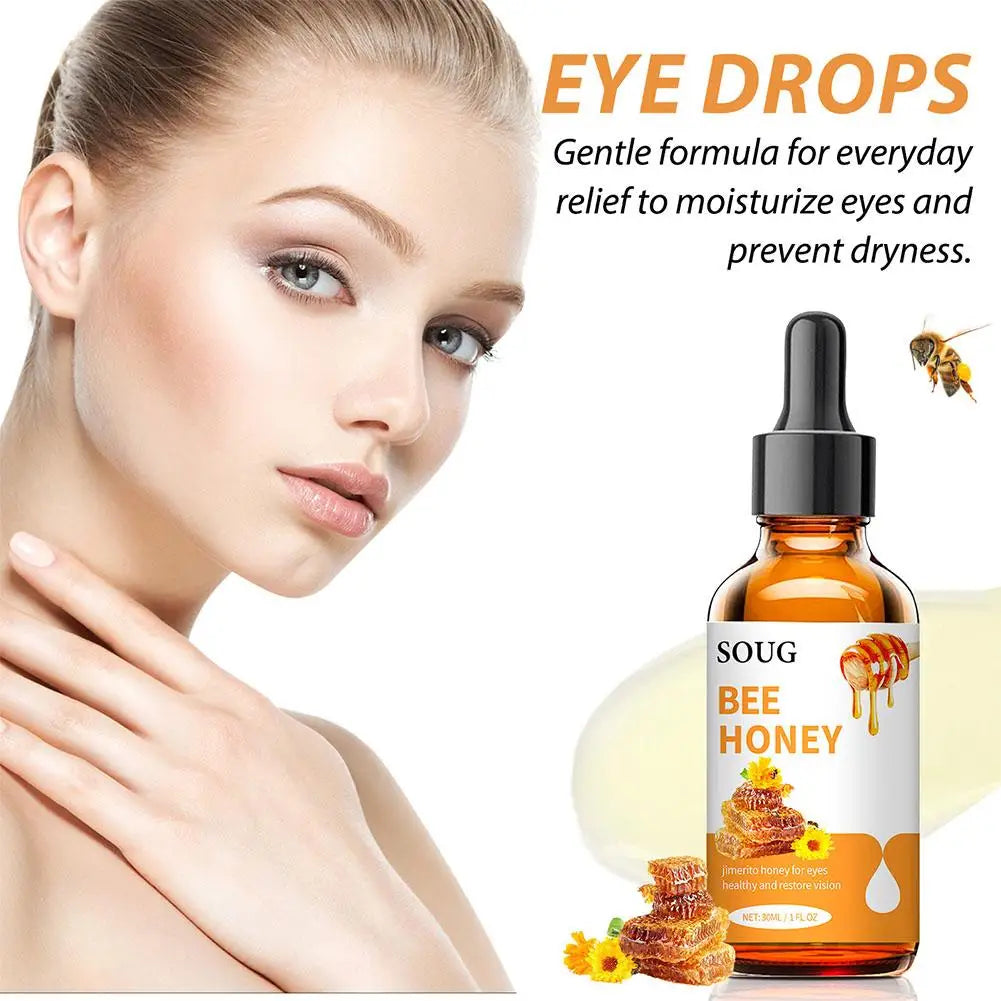 Jimerito Honey for Eyes — Stingless Bee Honey Eye Drops for Refreshing, Soothing & Nourishing Eye Care (2 × 30 ml)