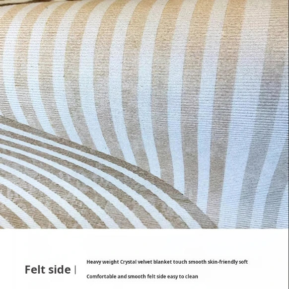 VIKAMA Cream Wind Area Rug — Stain-Resistant, Non-Slip, Washable Home Carpet