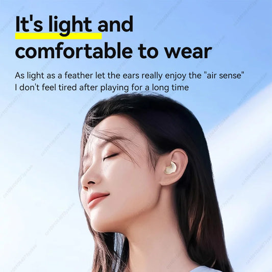 X55 Mini Wireless Bluetooth 5.3 Earbuds — Sport Ear Hooks, Active Noise Cancelling & HiFi Stereo (Charging Case Included)