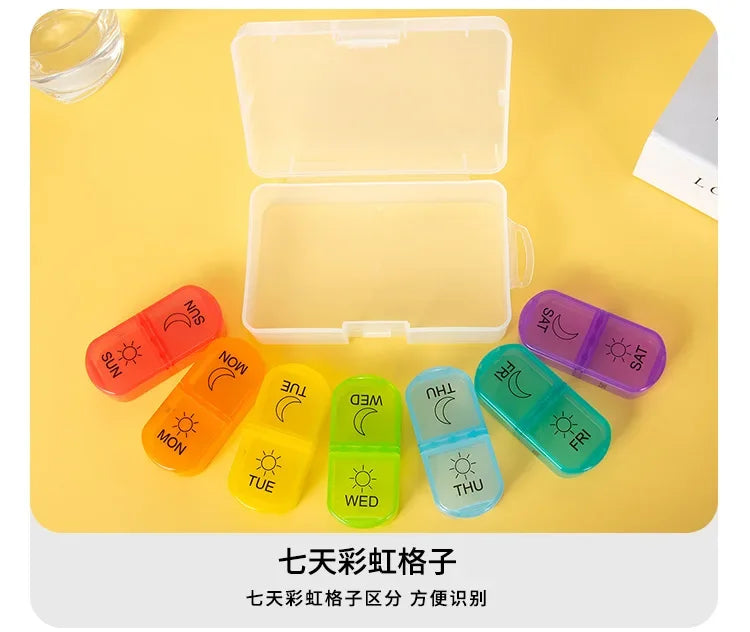 1PC Weekly Pill Case – 7-Day Portable Pill Organizer