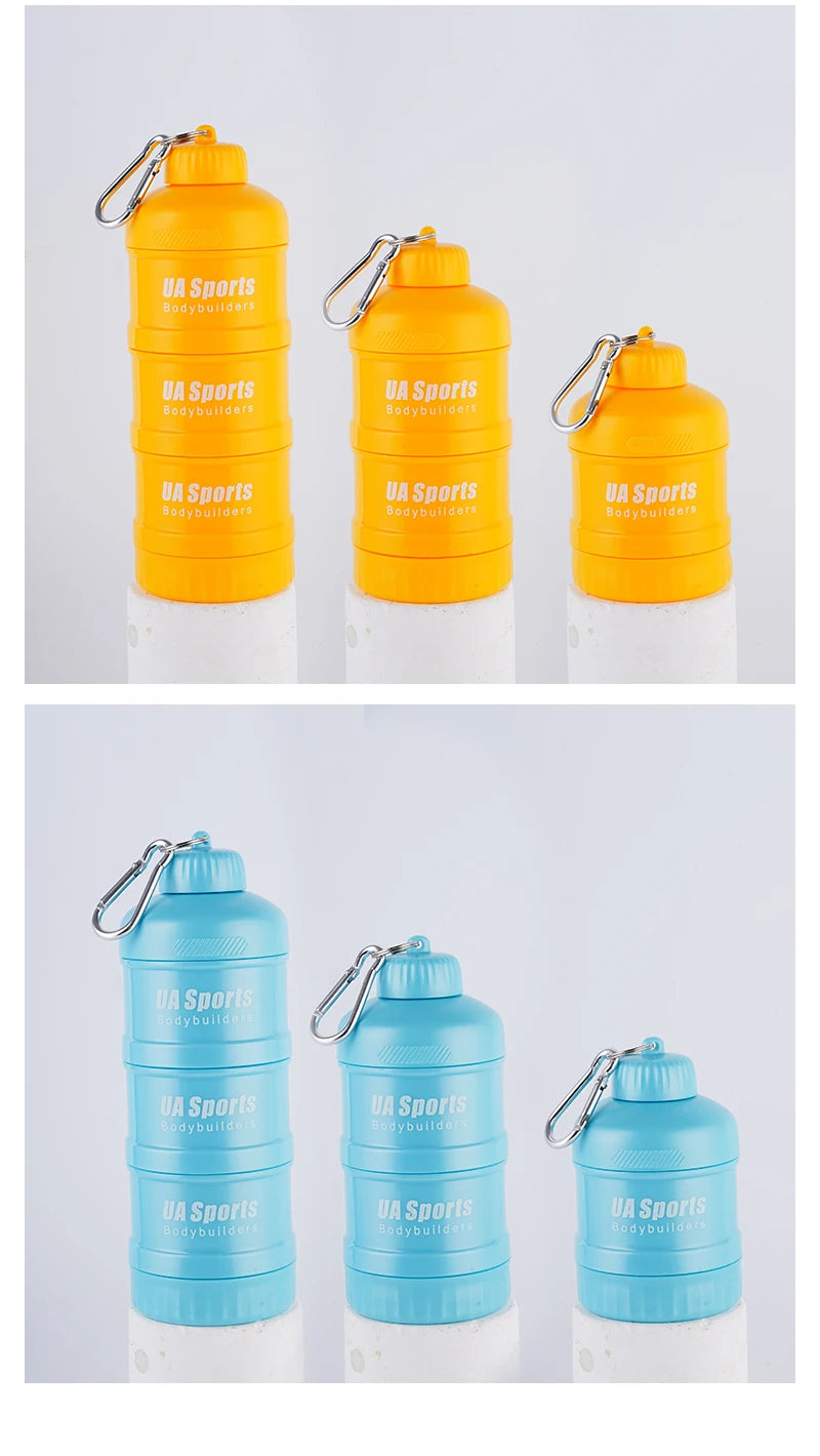 Portable Protein Powder Funnel & Capsule Storage Cup
