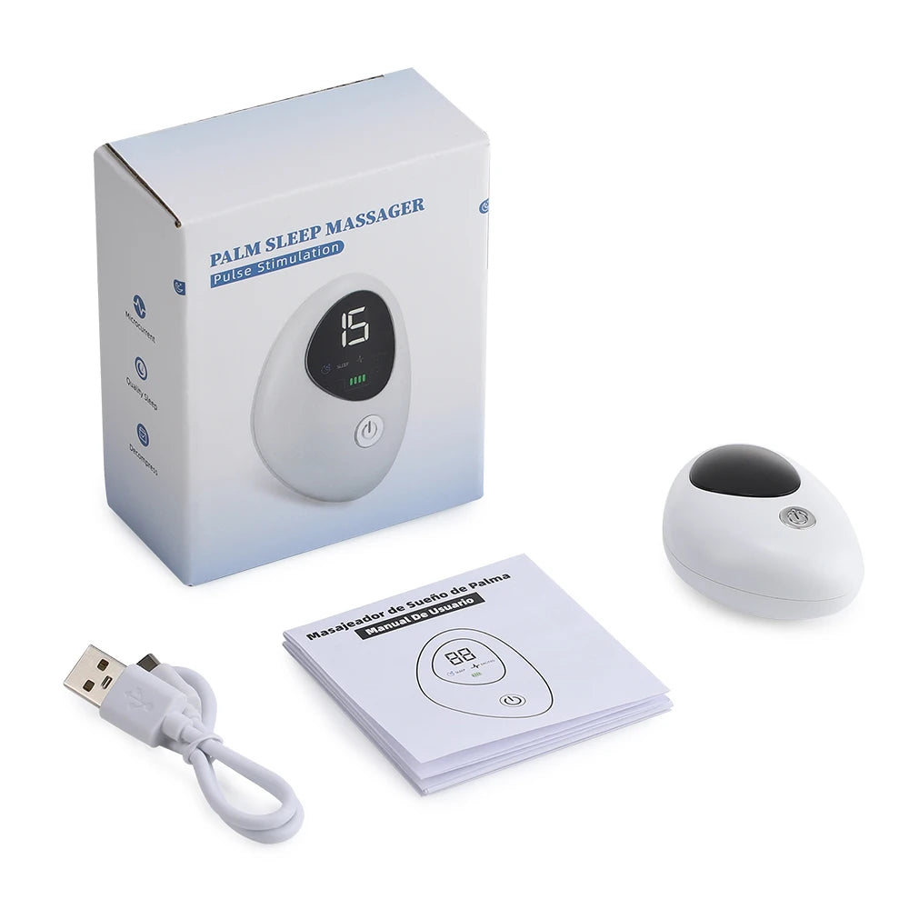 Smart Sleep Instrument — Handheld Pulse Stimulation Device for Relaxation & Sleep Support (Rechargeable, Unisex)