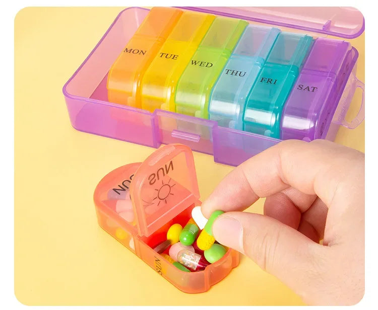 1PC Weekly Pill Case – 7-Day Portable Pill Organizer