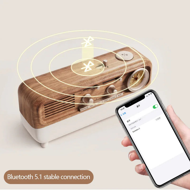 Bluetooth Retro Sleep Speaker with LED Mood Light