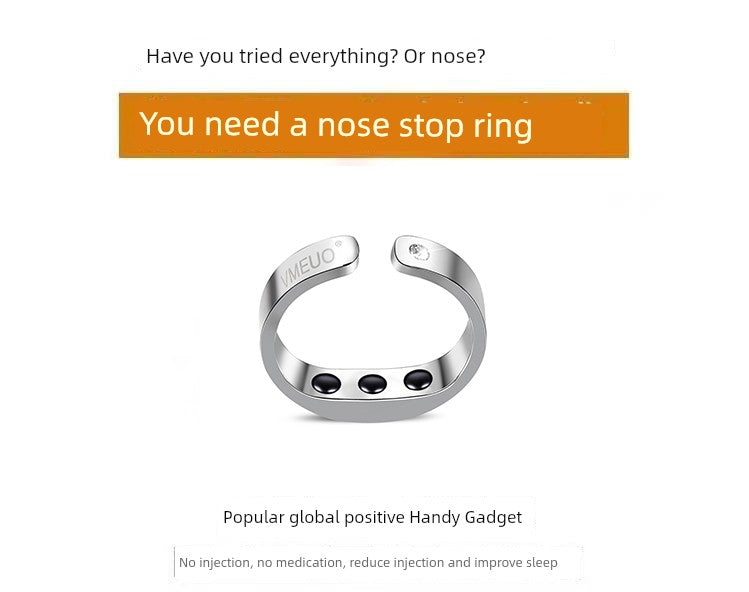 Smart Anti-Snoring Ring — Silent Sleep Support for Adults (Home Use, Unisex Snore Reducer)
