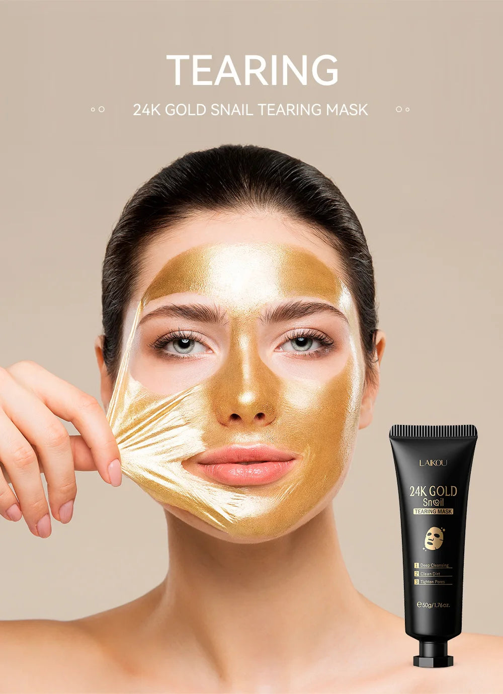 LAIKOU Sakura 24K Gold Peeling Mask