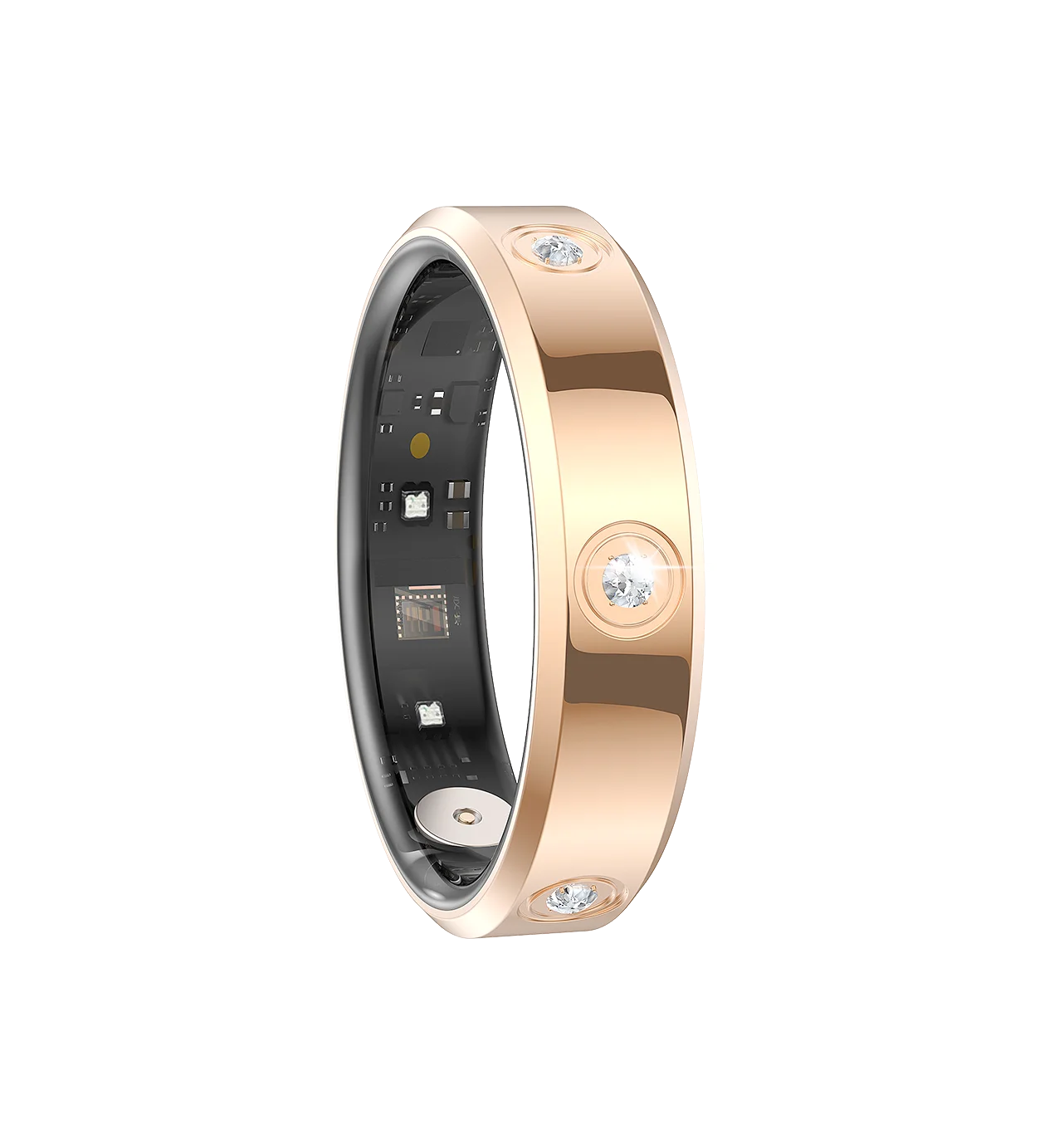 Smart Wellness Ring HR01 — Sleep, Heart Rate & Blood Oxygen Monitoring (Unisex, 3ATM Waterproof, Long Battery Life)