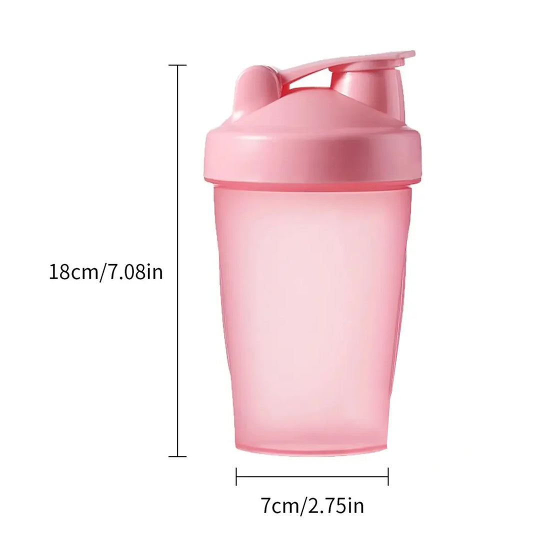 Leeseph Leak-Proof Shaker Bottle with Shaker Balls (BPA Free)
